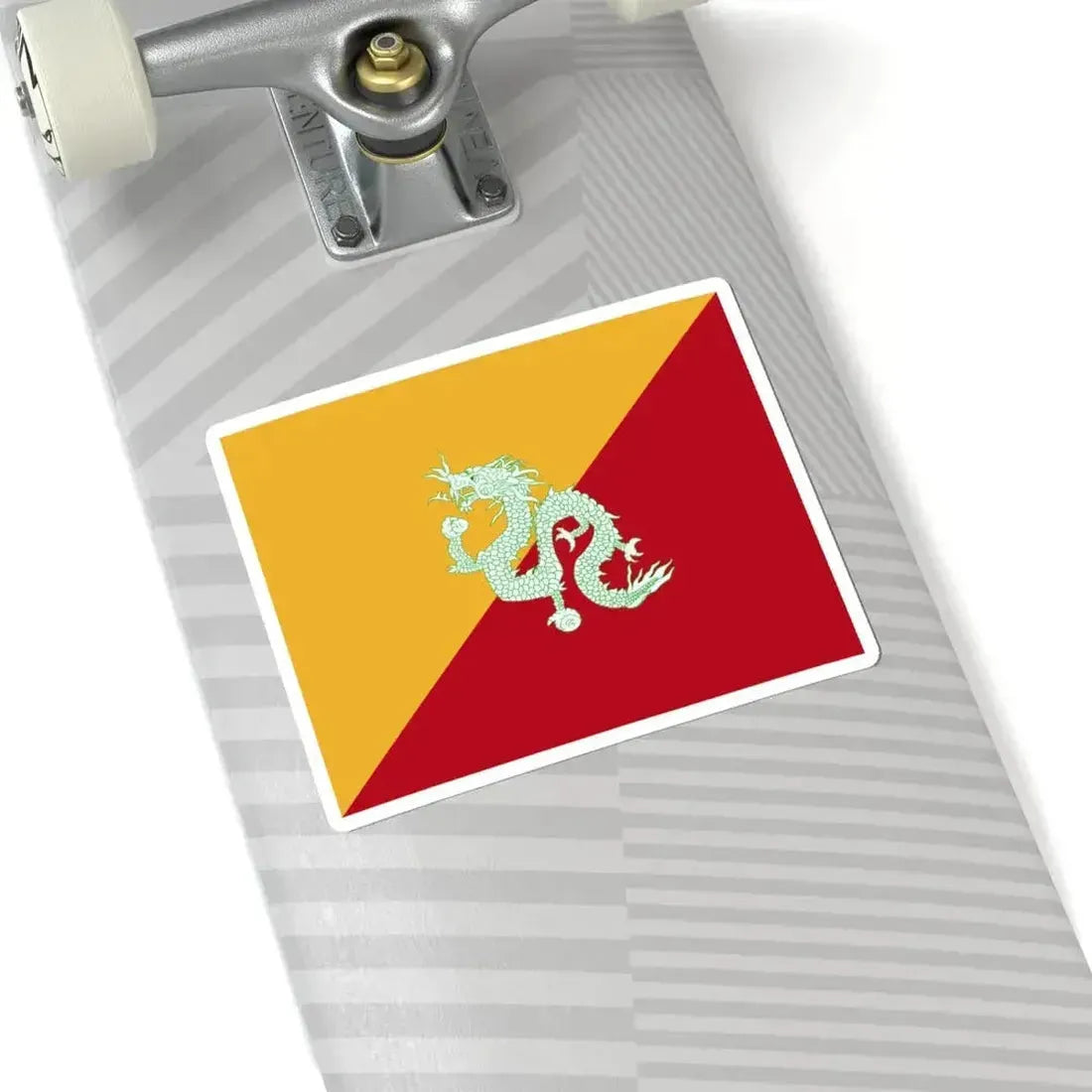 Flag of Bhutan 1949-1956 (Bhutan) STICKER Vinyl Kiss-Cut Decal - The Sticker Space
