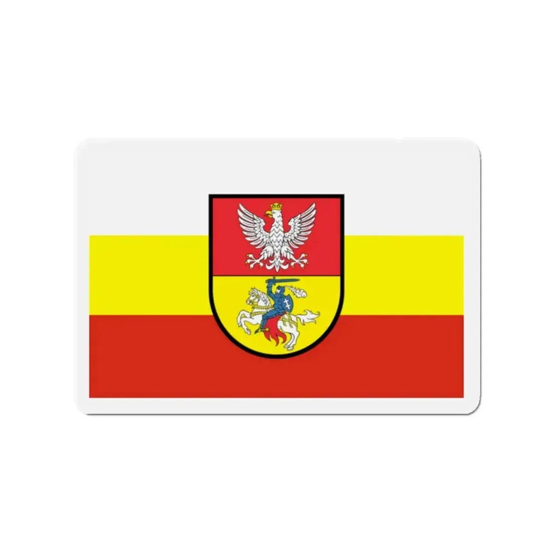 Flag of Białystok Poland - Refrigerator Magnet - The Sticker Space