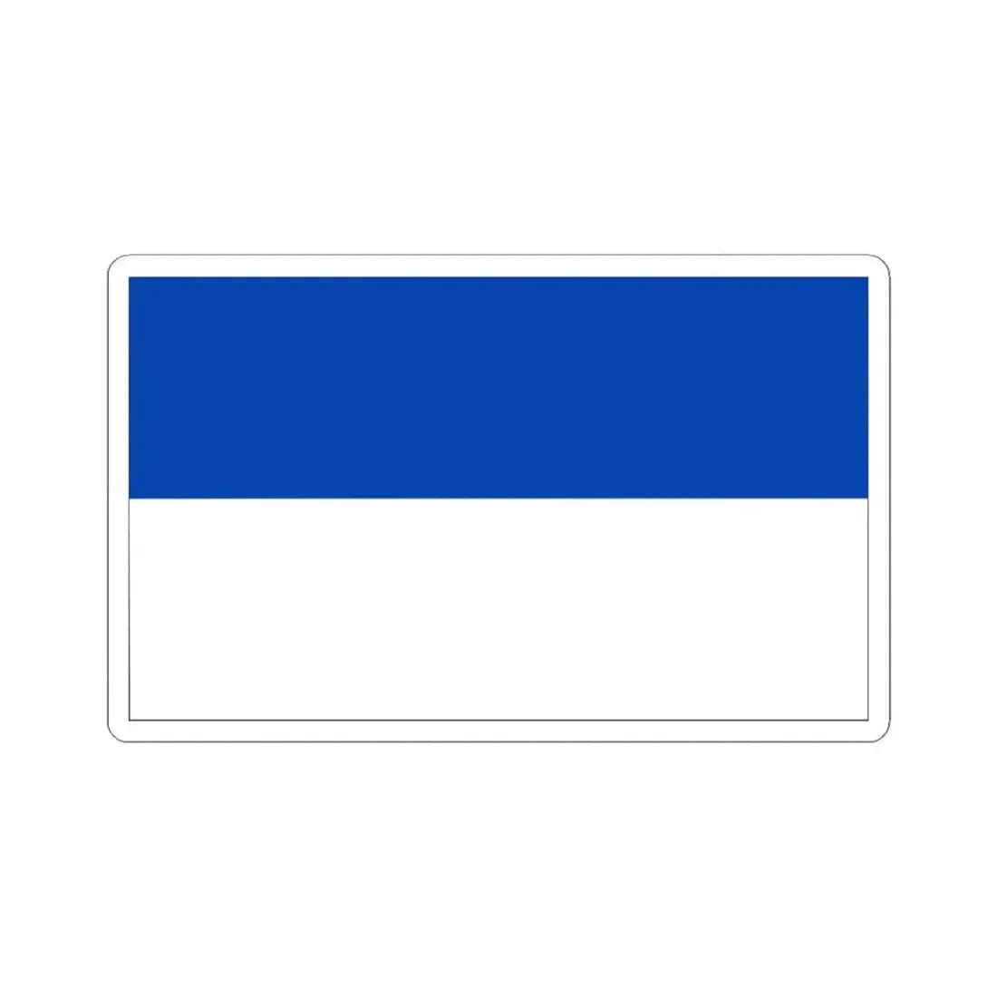 Flag of Bochum Germany - STICKER Vinyl Kiss-Cut Decal 4 Inch White - The Sticker Space