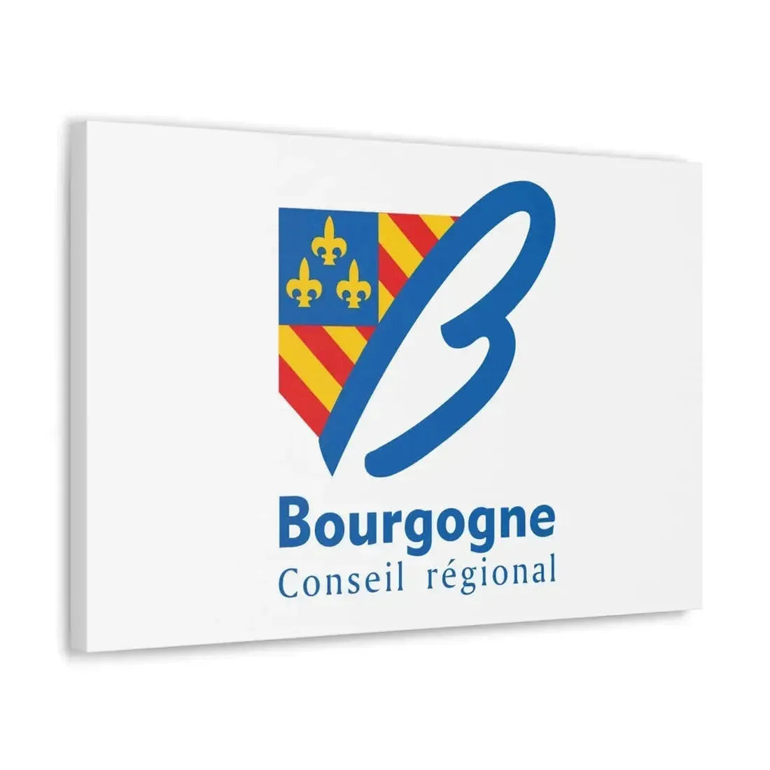 Flag of Bourgogne France 2 - Canvas Wall Art - The Sticker Space
