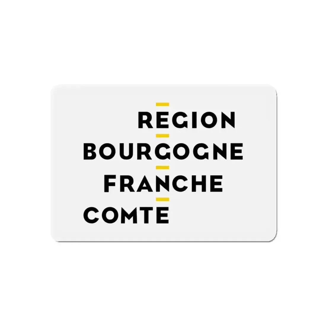 Flag of Bourgogne Franche Comté France 2 - Refrigerator Magnet - The Sticker Space