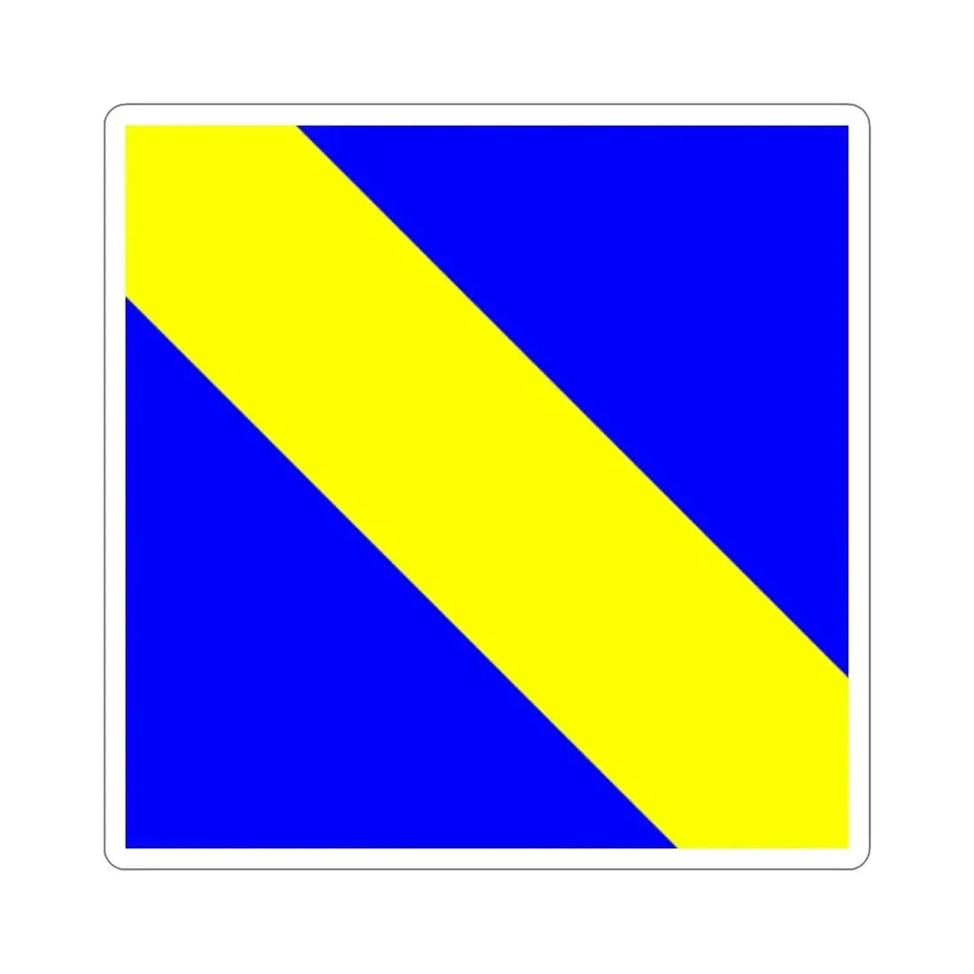 Flag of Bournens Switzerland STICKER Vinyl Die-Cut Decal - The Sticker Space