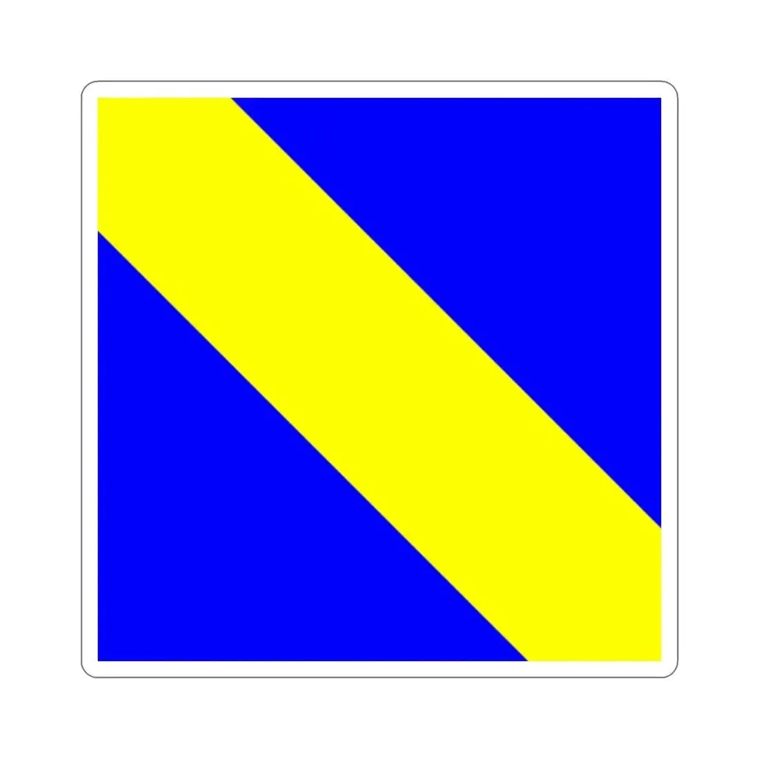 Flag of Bournens Switzerland STICKER Vinyl Die-Cut Decal - The Sticker Space