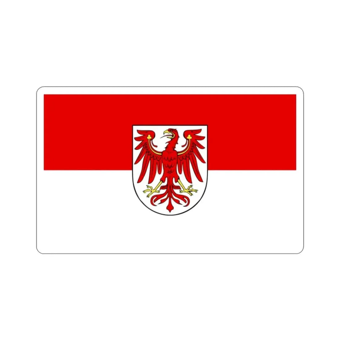 Flag of Brandenburg Germany STICKER Vinyl Die-Cut Decal - The Sticker Space
