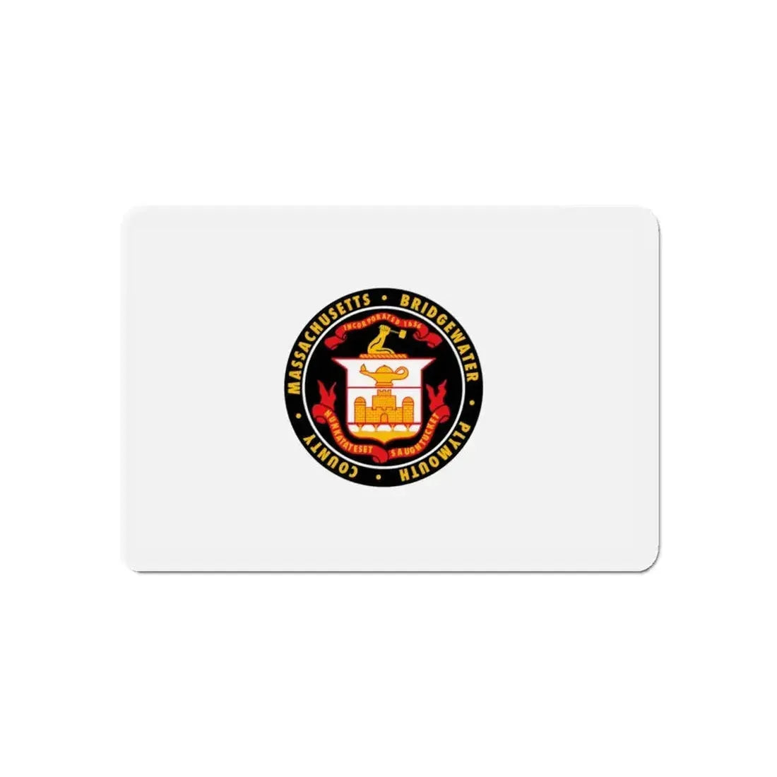 Flag of Bridgewater Massachusetts - Refrigerator Magnet - The Sticker Space
