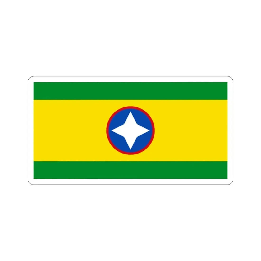 Flag of Bucaramanga Santander Colombia STICKER Vinyl Die-Cut Decal - The Sticker Space