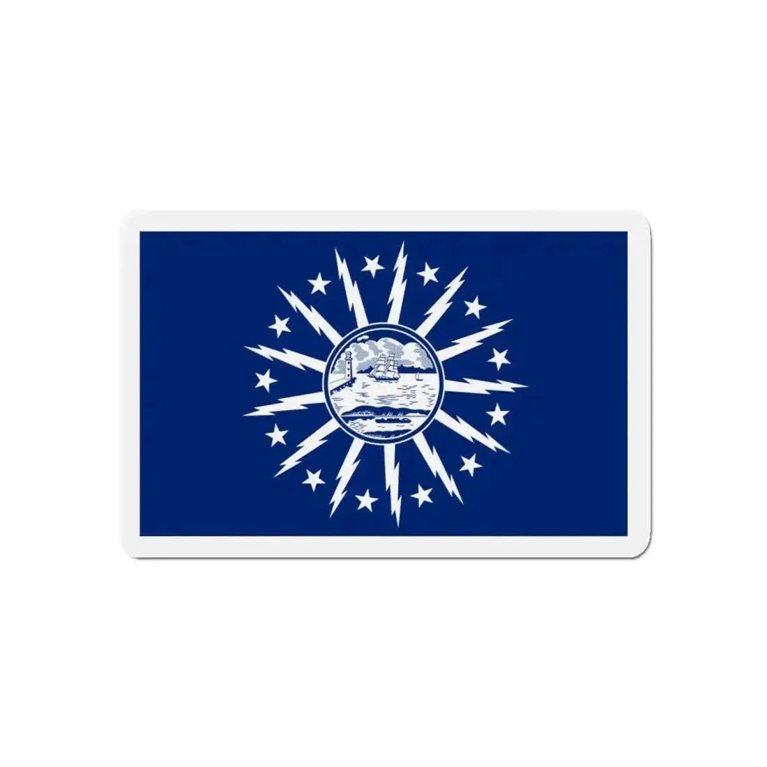 Flag of Buffalo New York - Refrigerator Magnet - The Sticker Space
