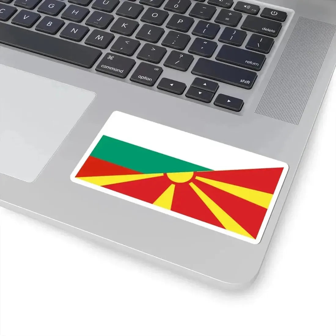 Flag of Bulgaria and North Macedonia (Bulgaria) STICKER Vinyl Kiss-Cut Decal - The Sticker Space