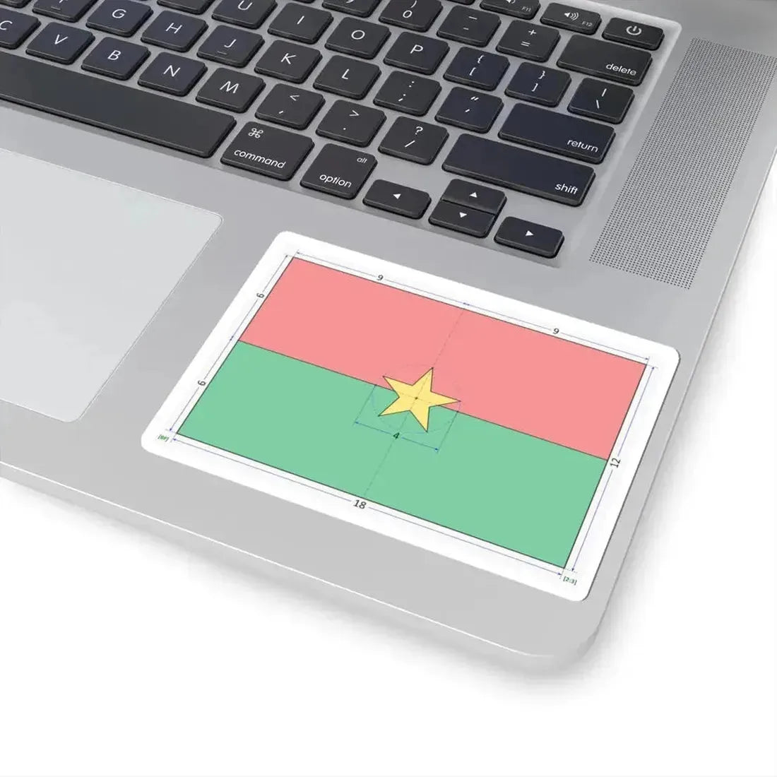 Flag of Burkina Faso construction sheet (Burkina Faso) STICKER Vinyl Kiss-Cut Decal - The Sticker Space
