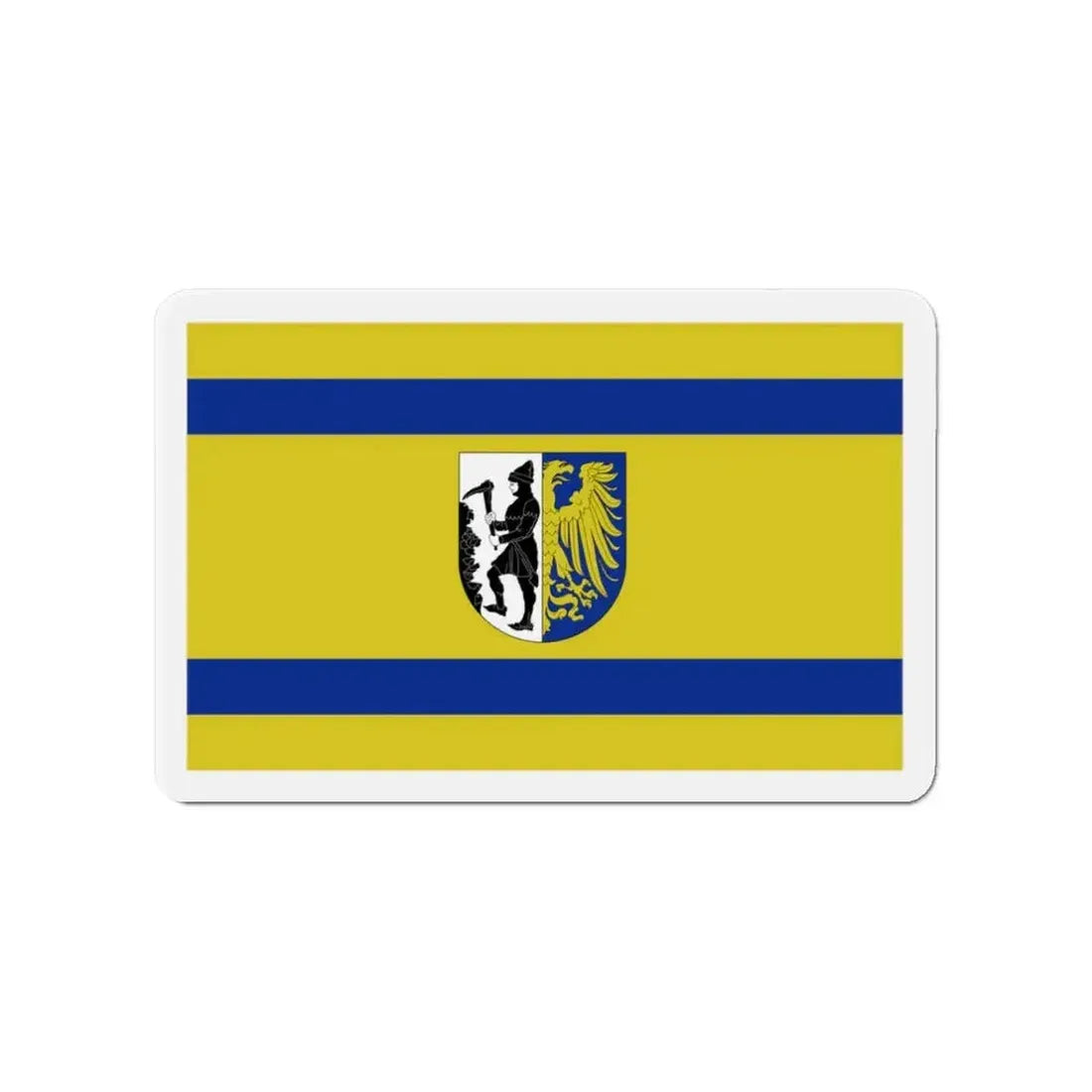 Flag of Bytom Poland - Refrigerator Magnet - The Sticker Space