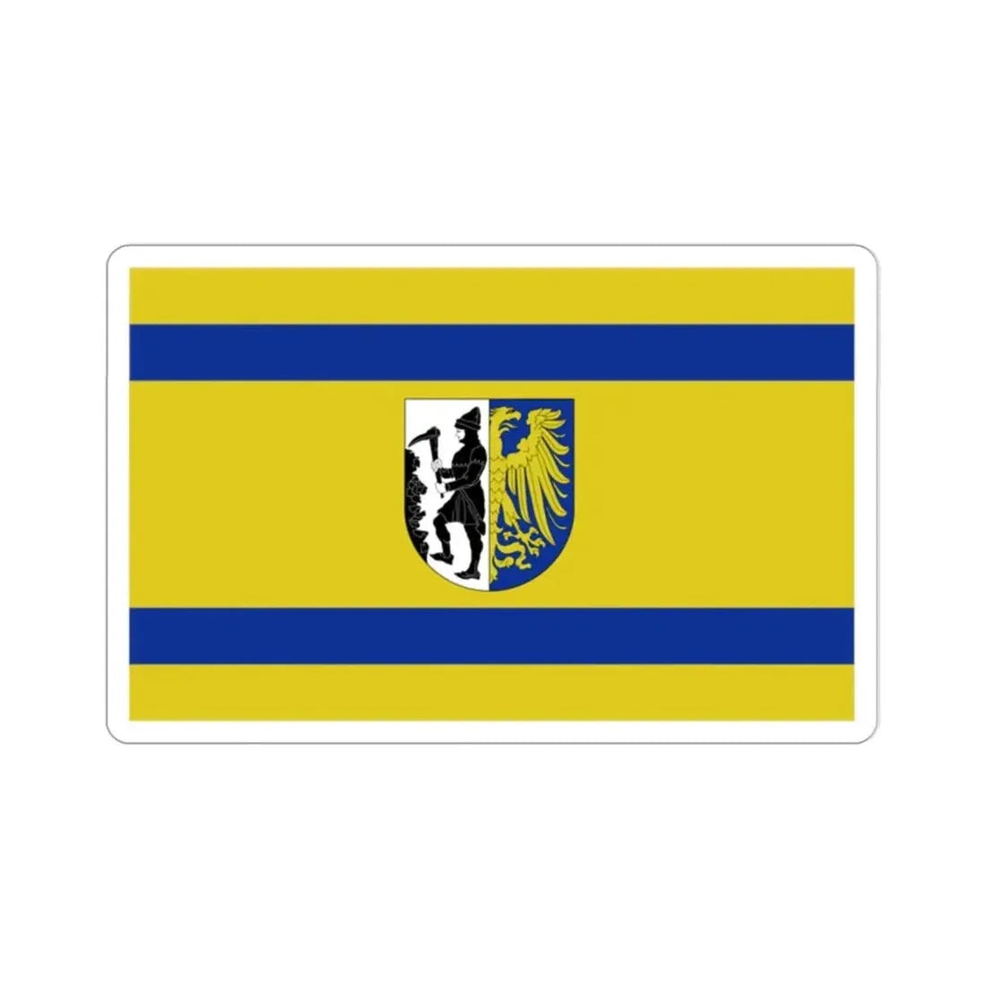 Flag of Bytom Poland STICKER Vinyl Die-Cut Decal - The Sticker Space