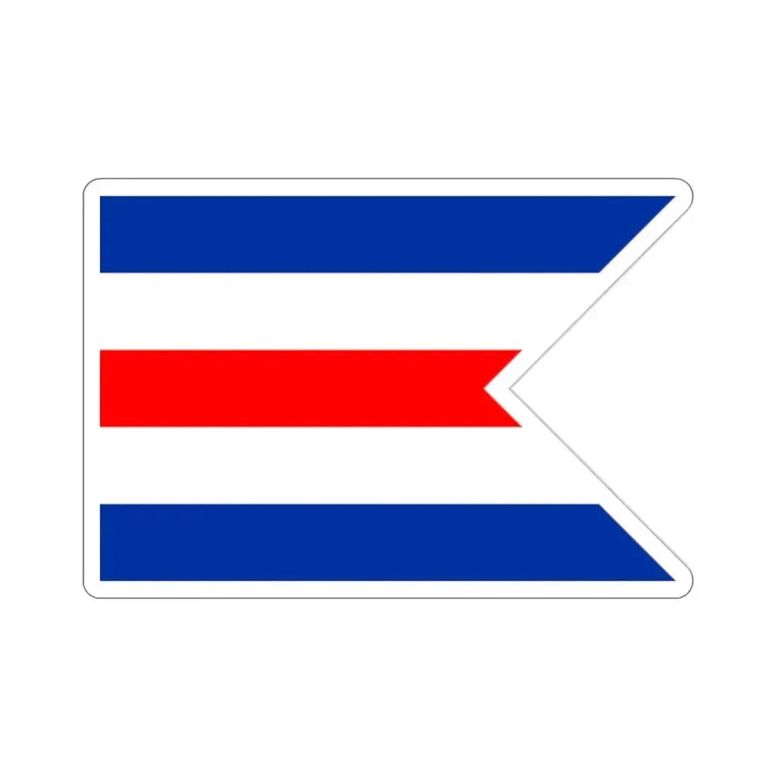 Flag of C Pennant C Doppelstander provisional civil ensign Merchant flag of Germany 1946–1949 Germany STICKER Vinyl Die-Cut Decal - The Sticker Space