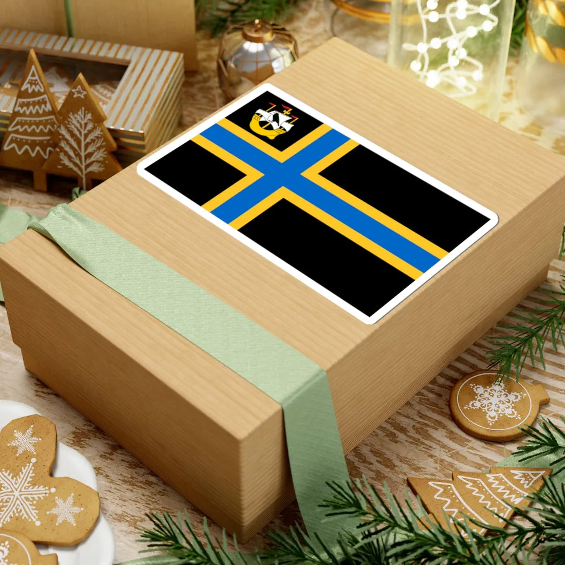 Flag of Caithness (Scotland) STICKER Vinyl Kiss-Cut Decal - The Sticker Space