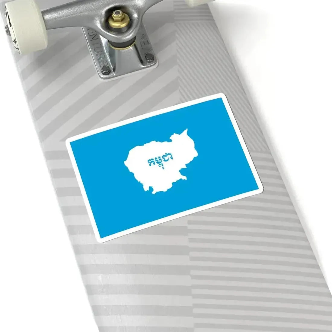 Flag of Cambodia 1992-1993 (Cambodia) STICKER Vinyl Kiss-Cut Decal - The Sticker Space