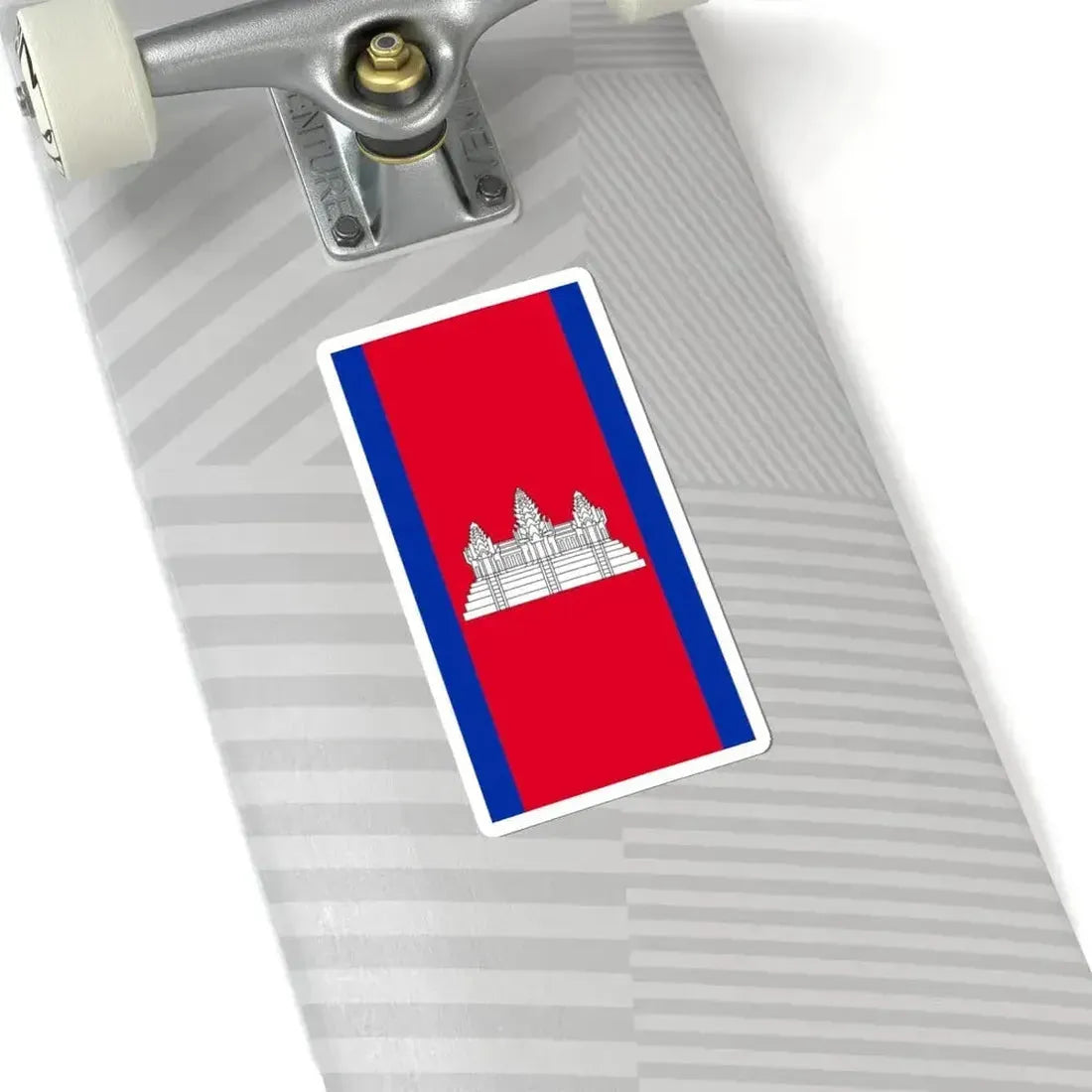 Flag of Cambodia vertical (Cambodia) STICKER Vinyl Kiss-Cut Decal - The Sticker Space