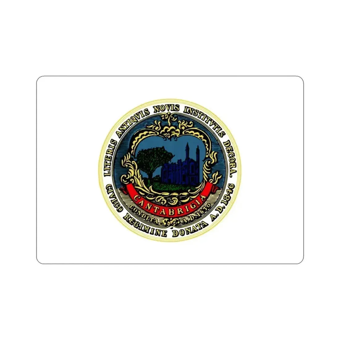Flag of Cambridge Massachusetts USA STICKER Vinyl Die-Cut Decal - The Sticker Space