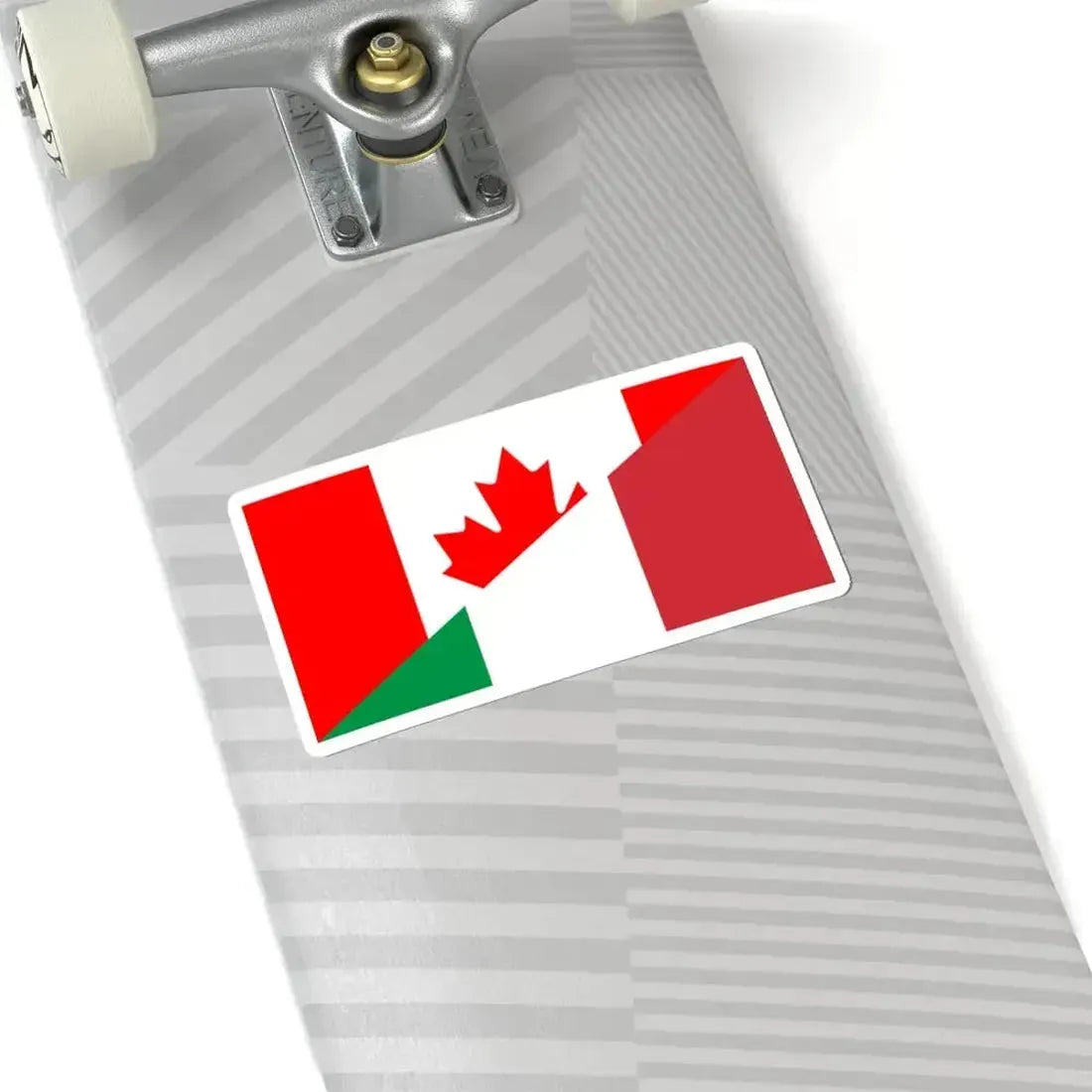 Flag of Canada and Italy (Canada) STICKER Vinyl Kiss-Cut Decal - The Sticker Space