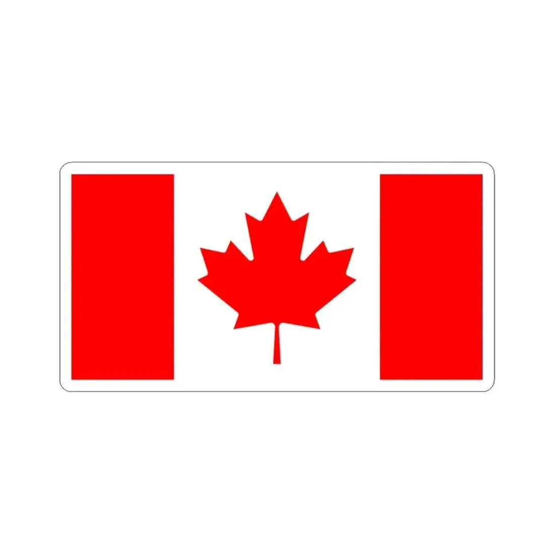 Flag of Canada (Canada) STICKER Vinyl Kiss-Cut Decal 6 Inch White - The Sticker Space