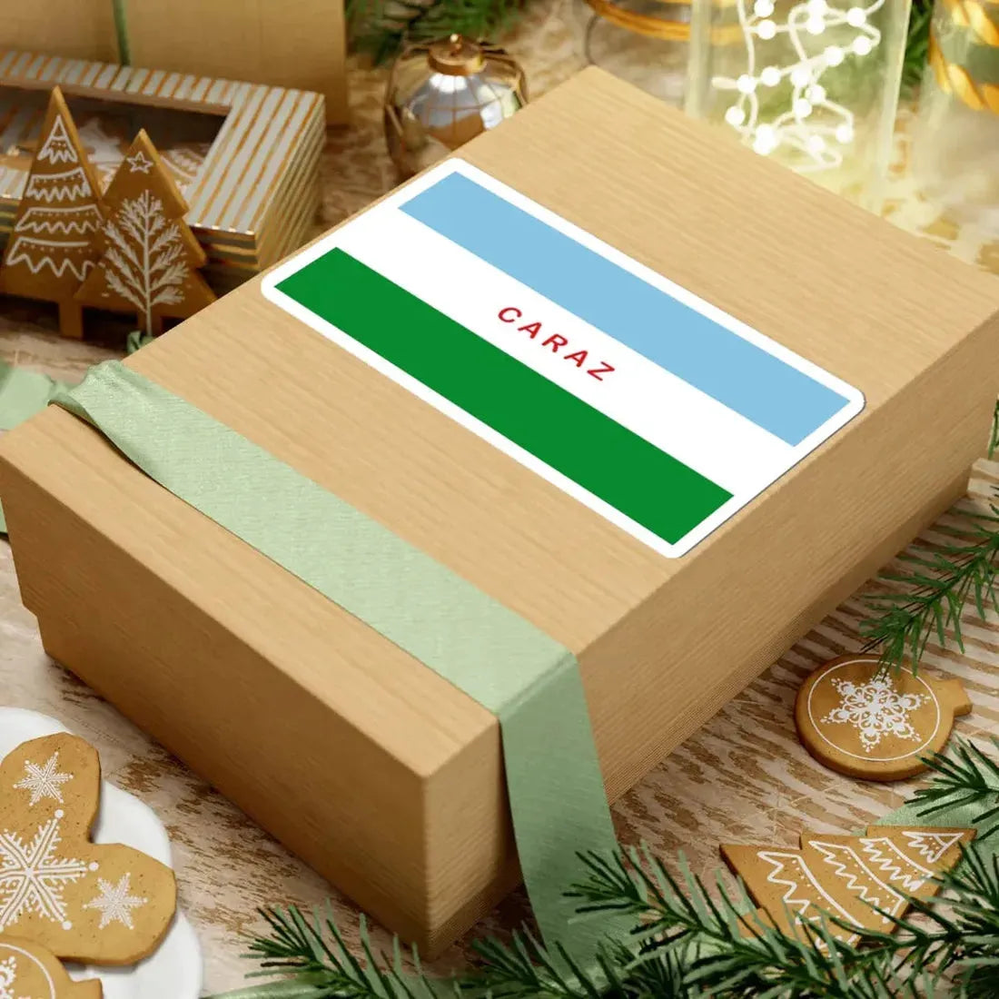 Flag of Caraz (Peru) STICKER Vinyl Kiss-Cut Decal - The Sticker Space