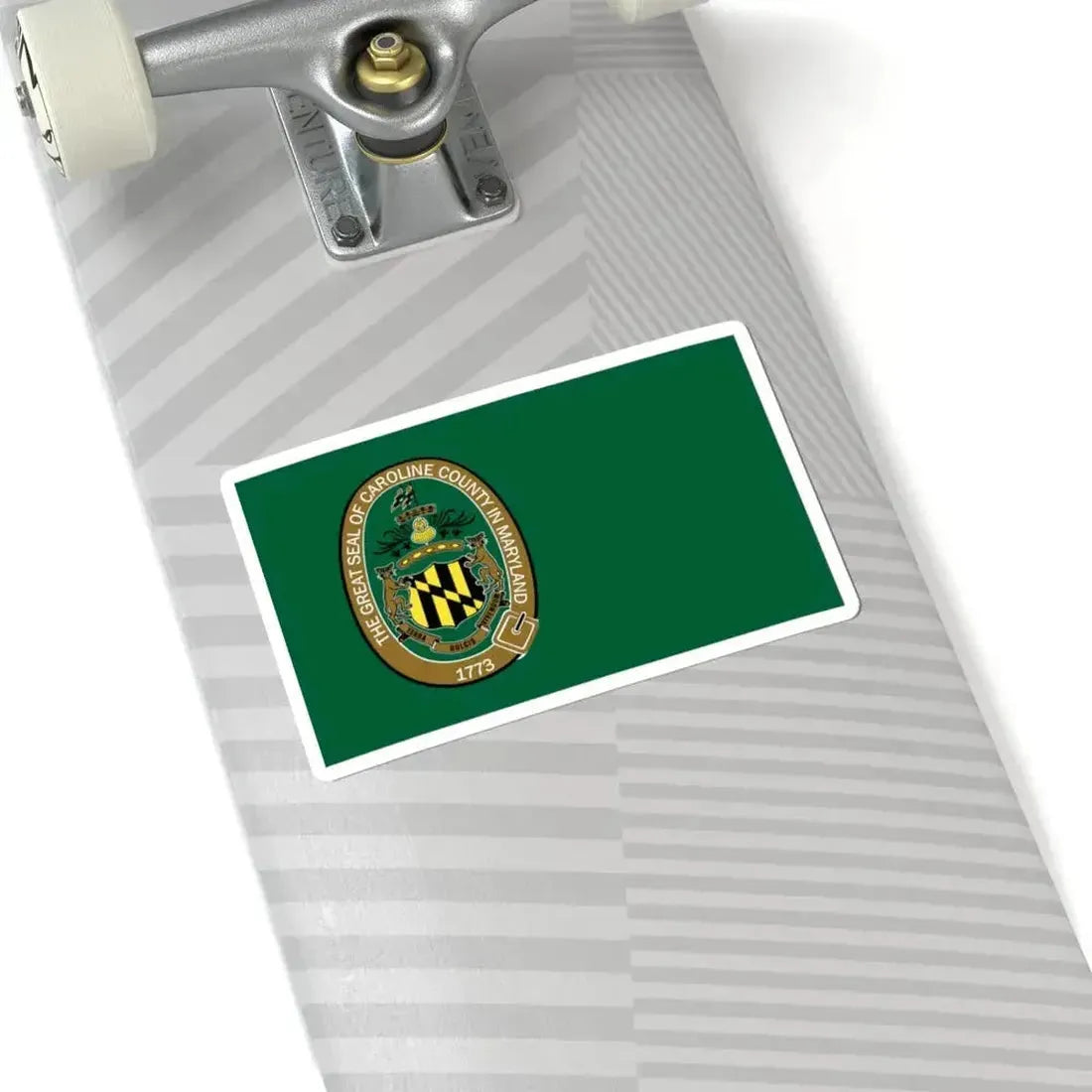 Flag of Caroline County Maryland (United States) STICKER Vinyl Kiss-Cut Decal - The Sticker Space