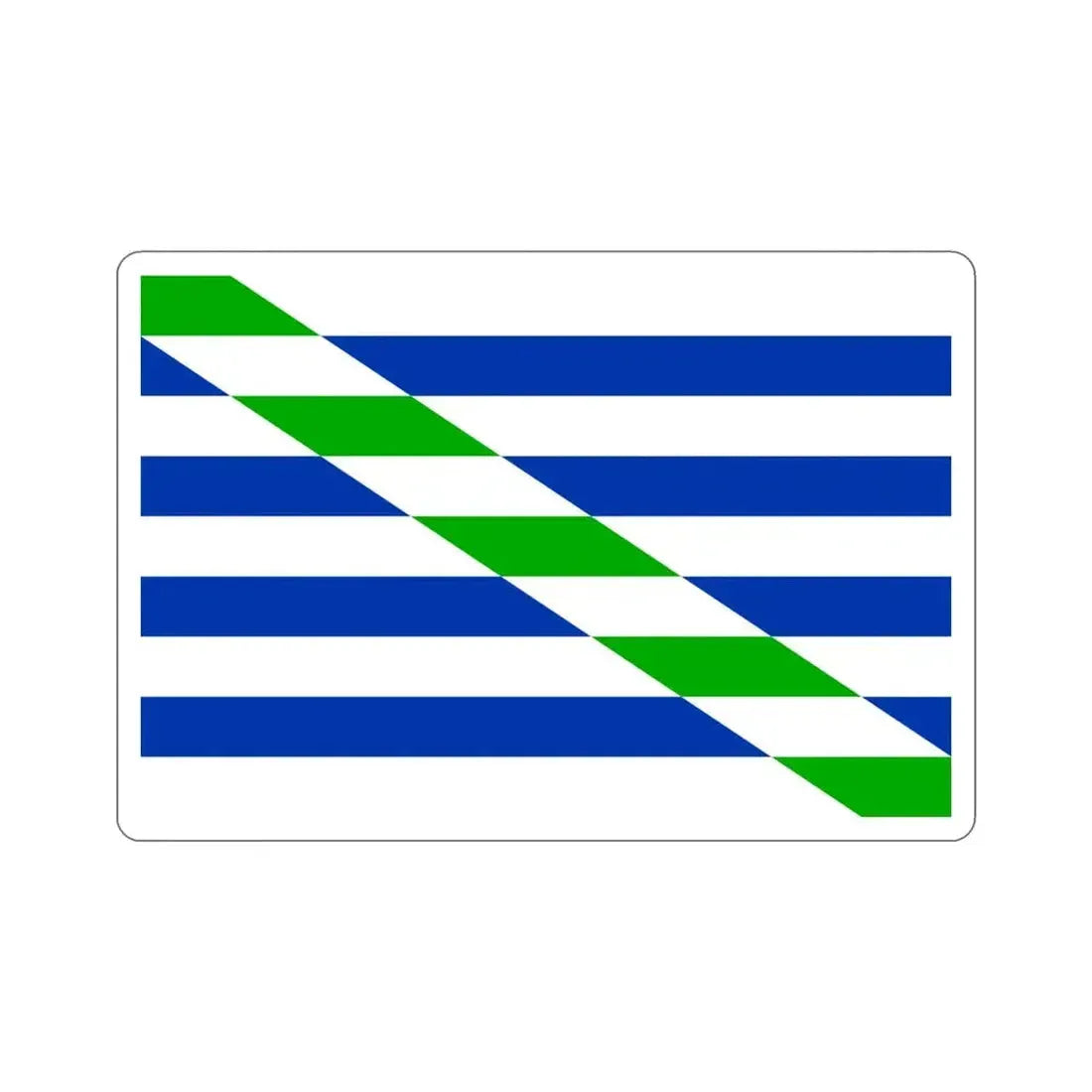 Flag of Cataño Puerto Rico STICKER Vinyl Die-Cut Decal - The Sticker Space