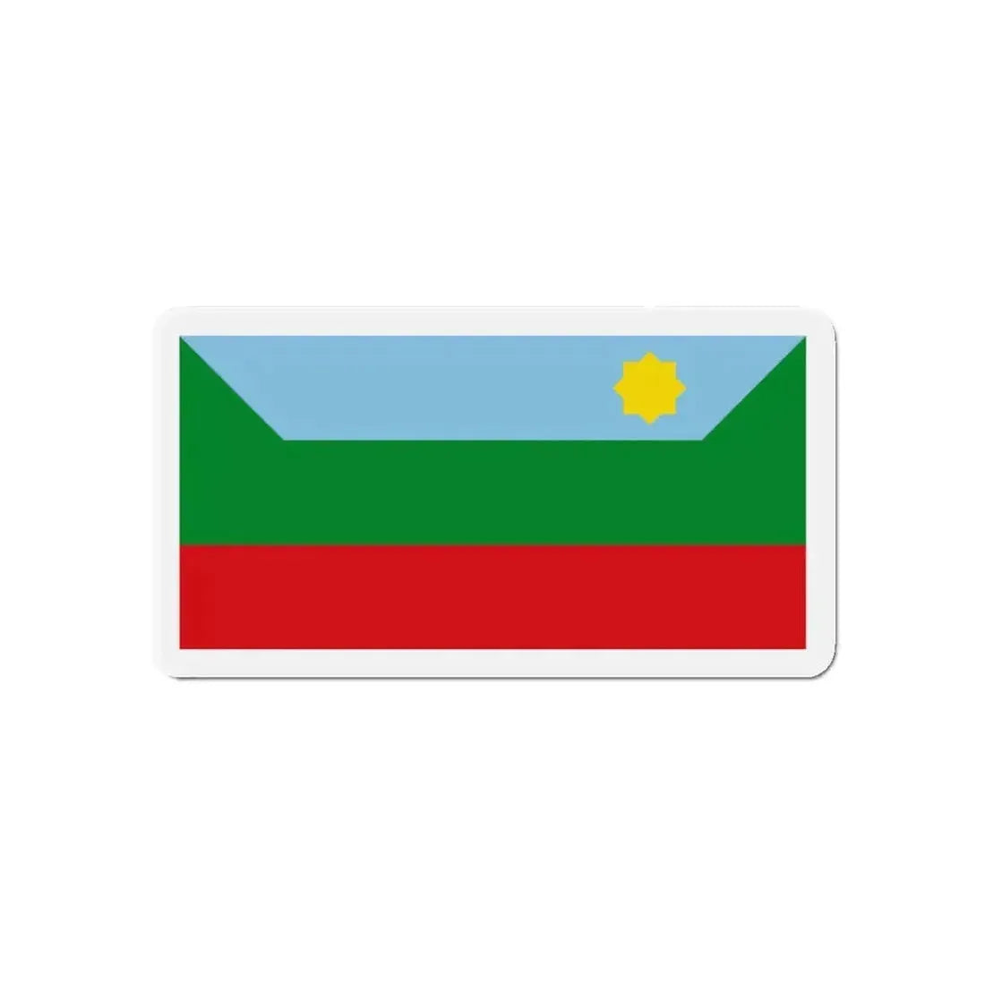 Flag of Chachapoyas capital of the Amazonas Region Peru - Refrigerator Magnet - The Sticker Space