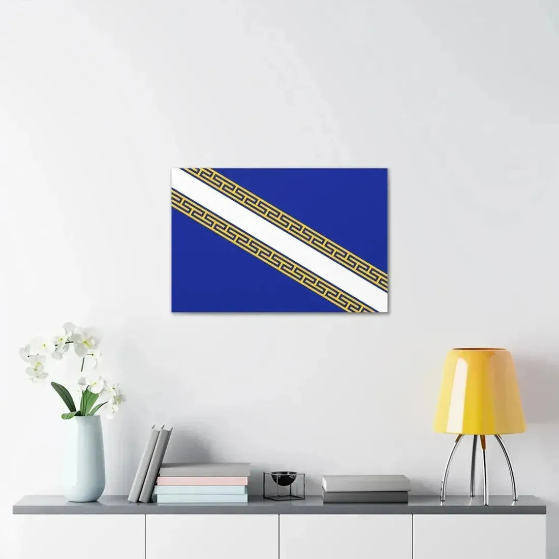Flag of Champagne Ardenne France - Canvas Wall Art - The Sticker Space