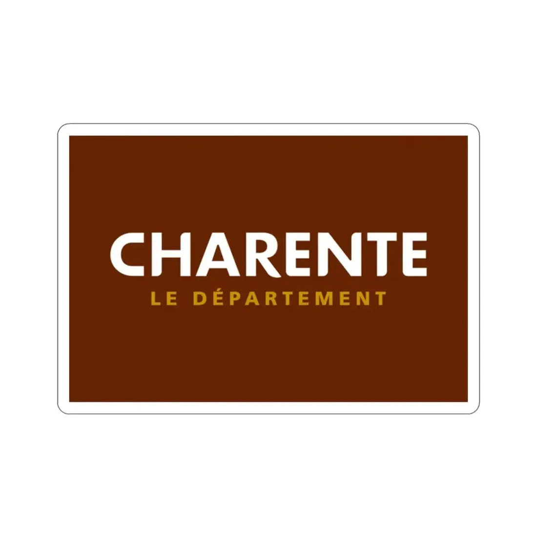 Flag of Charente France STICKER Vinyl Die-Cut Decal - The Sticker Space