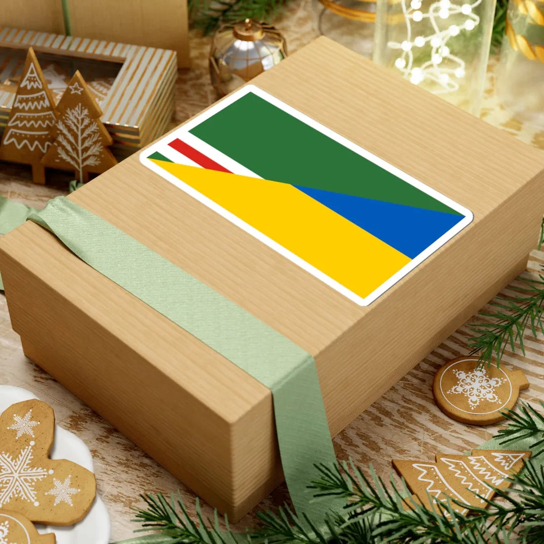 Flag of Chechnya and Ukraine Old (Ukraine) STICKER Vinyl Kiss-Cut Decal - The Sticker Space