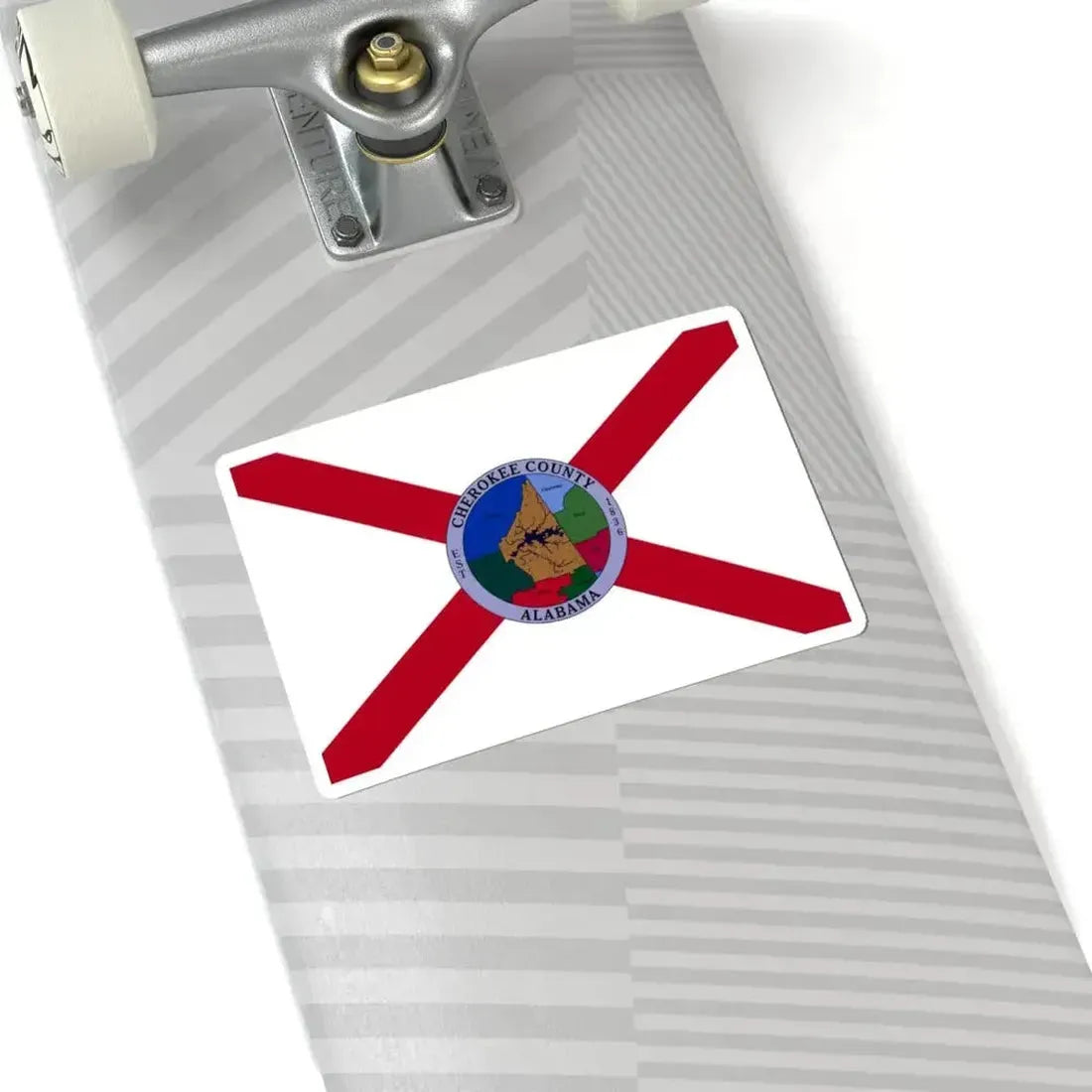 Flag of Cherokee County Alabama (United States) STICKER Vinyl Kiss-Cut Decal - The Sticker Space