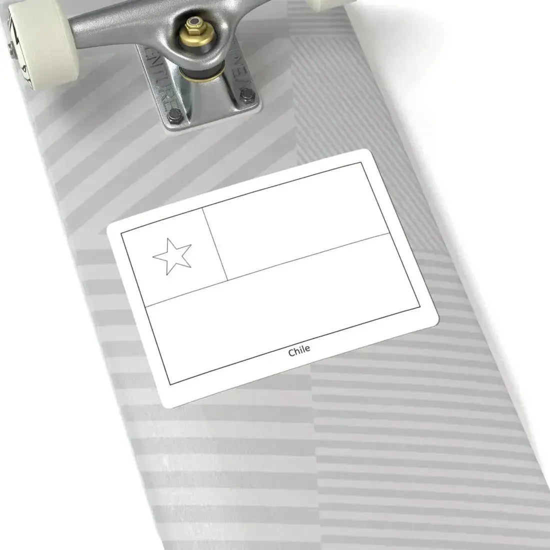Flag of Chile colouring page (Chile) STICKER Vinyl Kiss-Cut Decal - The Sticker Space
