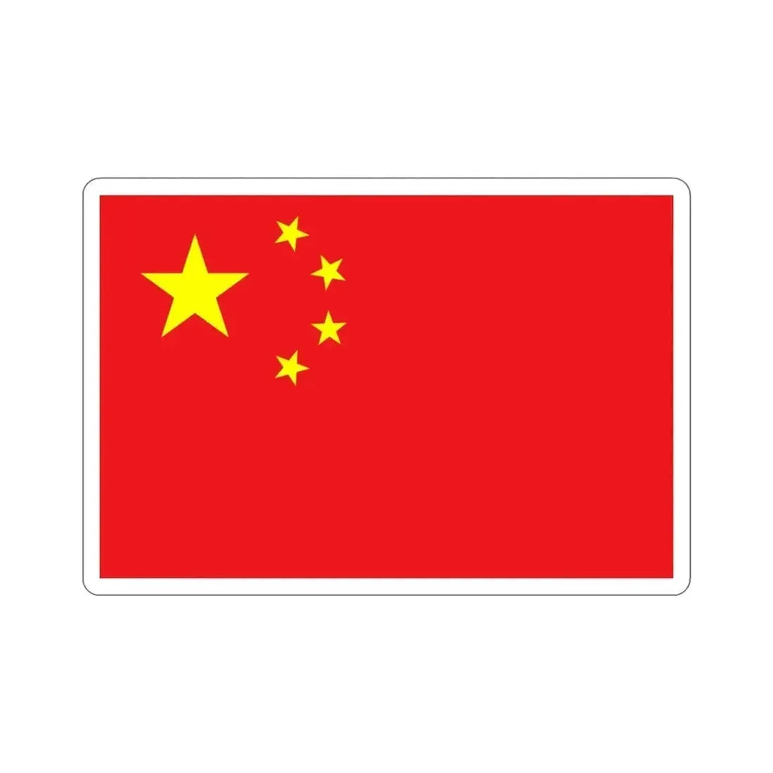 Flag of China STICKER Vinyl Die-Cut Decal - The Sticker Space