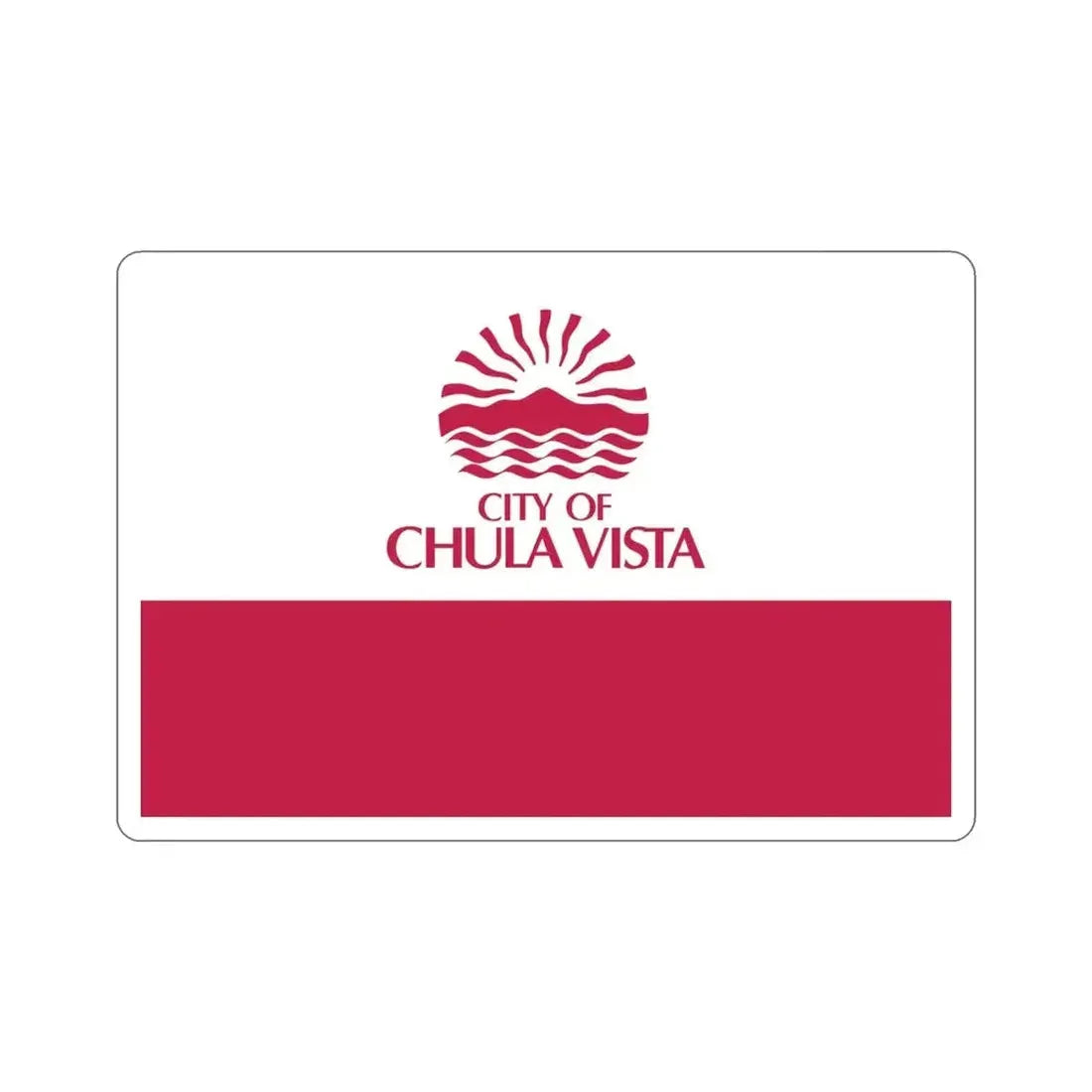Flag of Chula Vista California USA STICKER Vinyl Die-Cut Decal - The Sticker Space