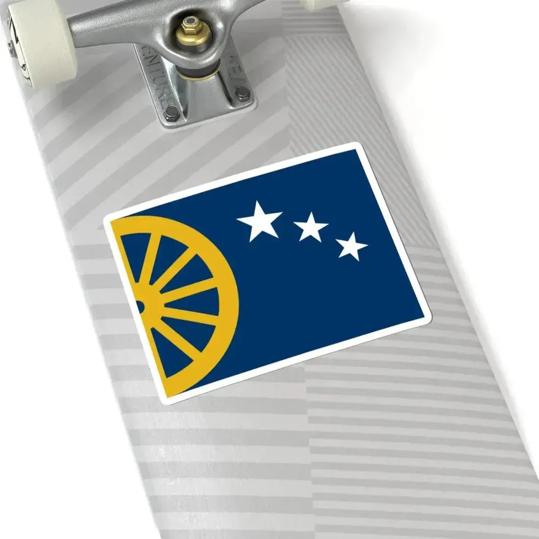 Flag of Cimarron Kansas (United States) STICKER Vinyl Kiss-Cut Decal - The Sticker Space