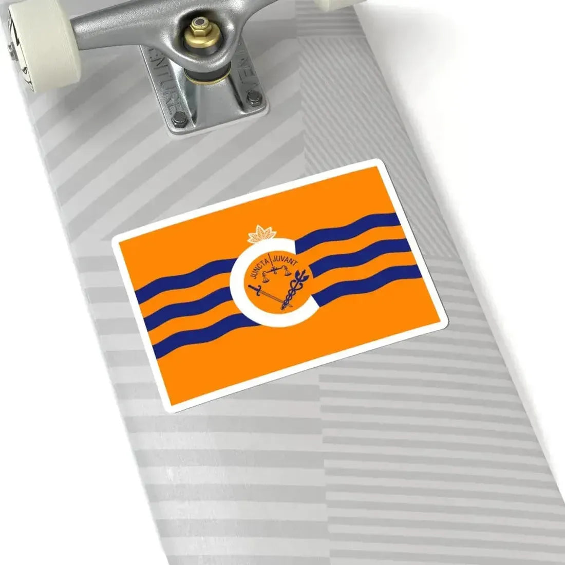 Flag of Cincinnati Ohio FC Cincinnati version (United States) STICKER Vinyl Kiss-Cut Decal - The Sticker Space