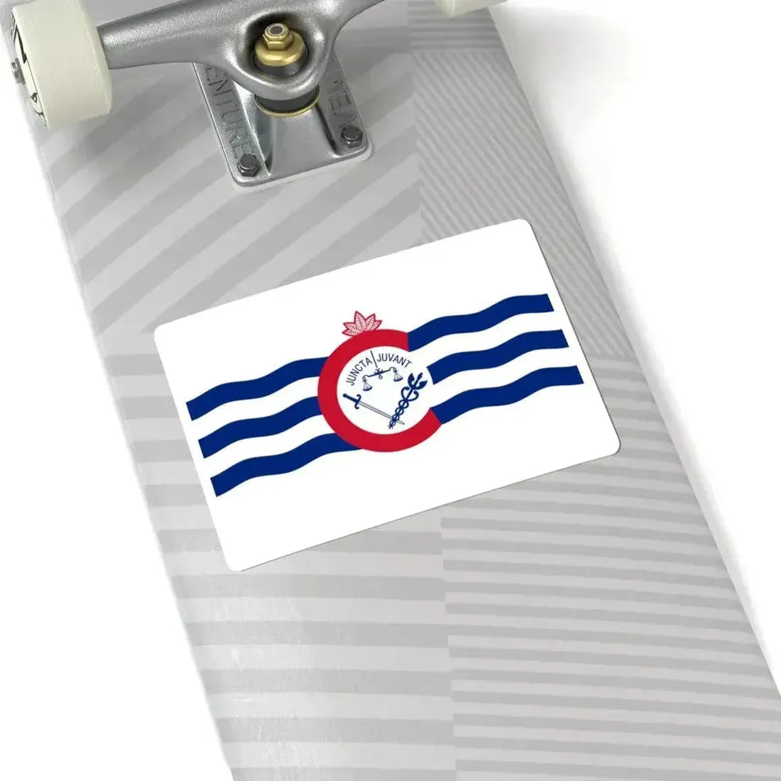 Flag of Cincinnati Ohio (United States) STICKER Vinyl Kiss-Cut Decal - The Sticker Space