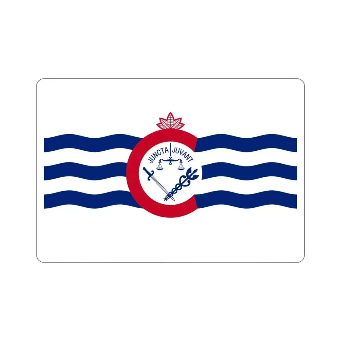 Flag of Cincinnati Ohio USA STICKER Vinyl Die-Cut Decal - The Sticker Space