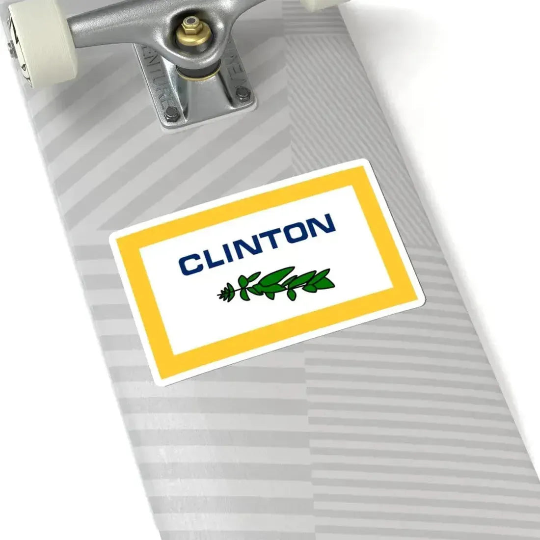 Flag of Clinton County Michigan (United States) STICKER Vinyl Kiss-Cut Decal - The Sticker Space