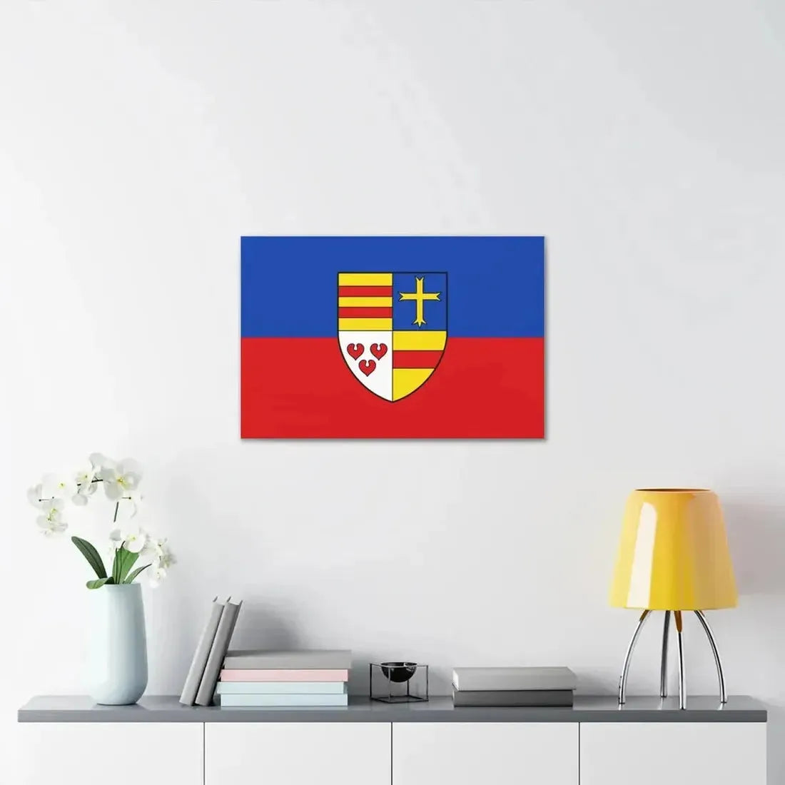 Flag of Cloppenburg Germany - Canvas Wall Art - The Sticker Space