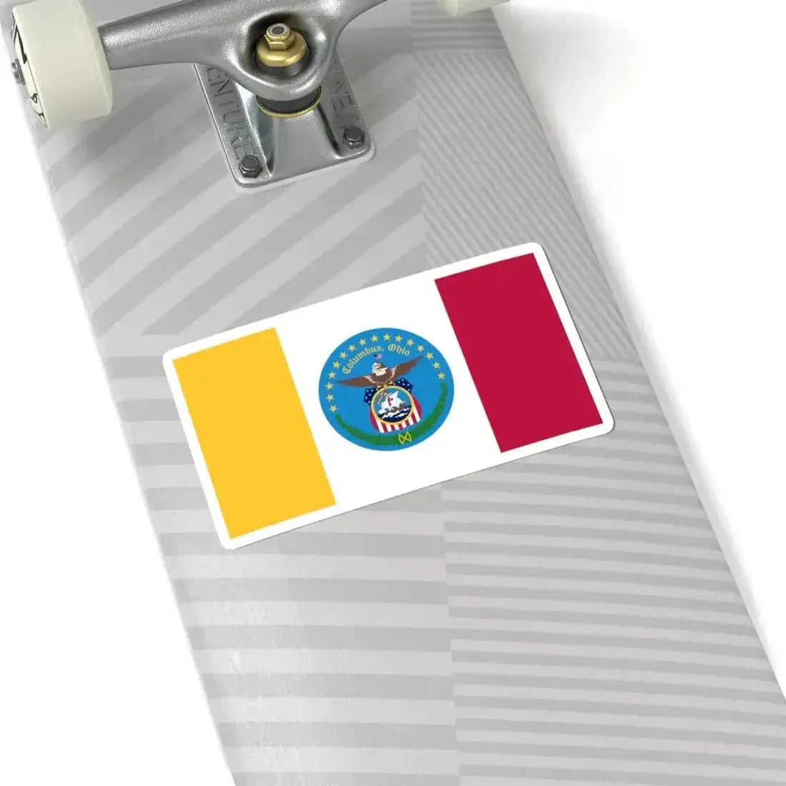 Flag of Columbus Ohio (United States) STICKER Vinyl Kiss-Cut Decal - The Sticker Space