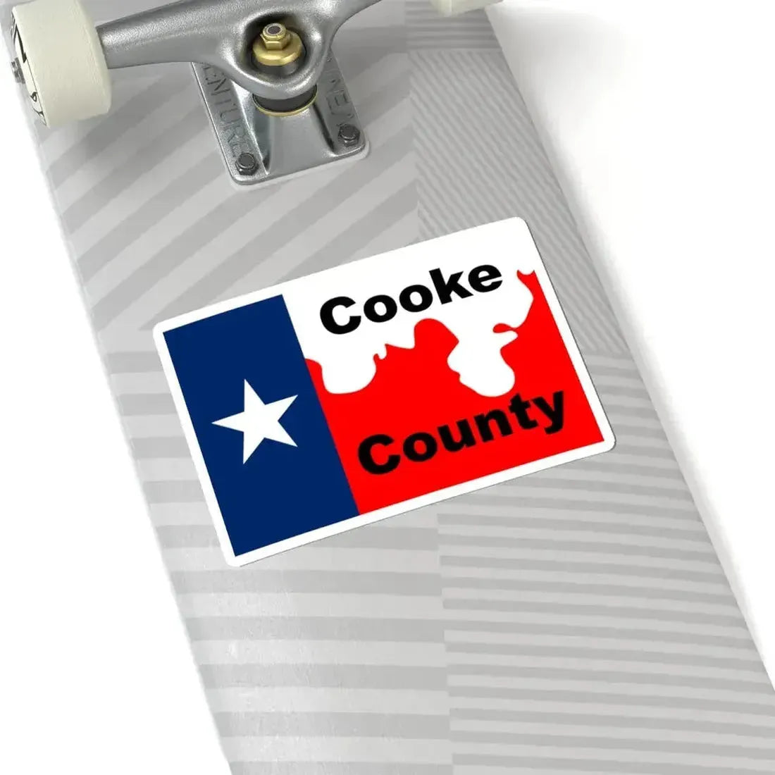 Flag of Cooke County Texas (United States) STICKER Vinyl Kiss-Cut Decal - The Sticker Space