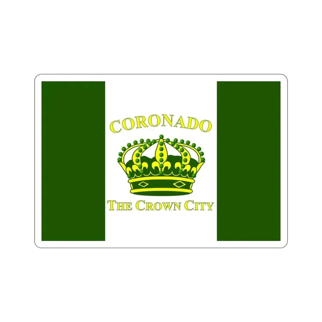 Flag of Coronado California USA STICKER Vinyl Die-Cut Decal - The Sticker Space