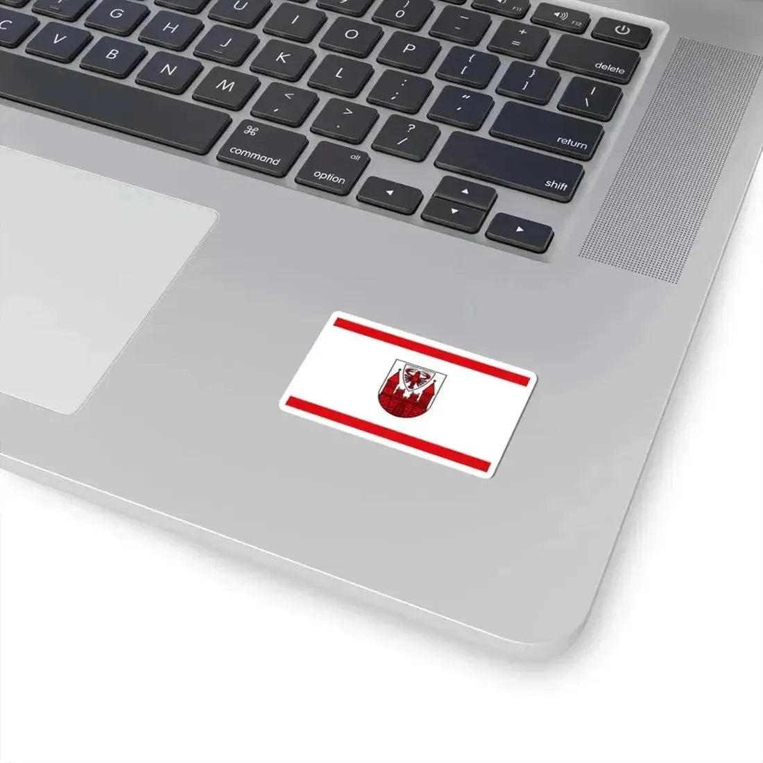 Flag of Cottbus Germany - STICKER Vinyl Kiss-Cut Decal - The Sticker Space