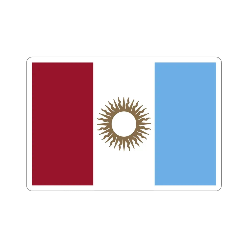 Flag of Córdoba Province Argentina STICKER Vinyl Die-Cut Decal 5 Inch - The Sticker Space