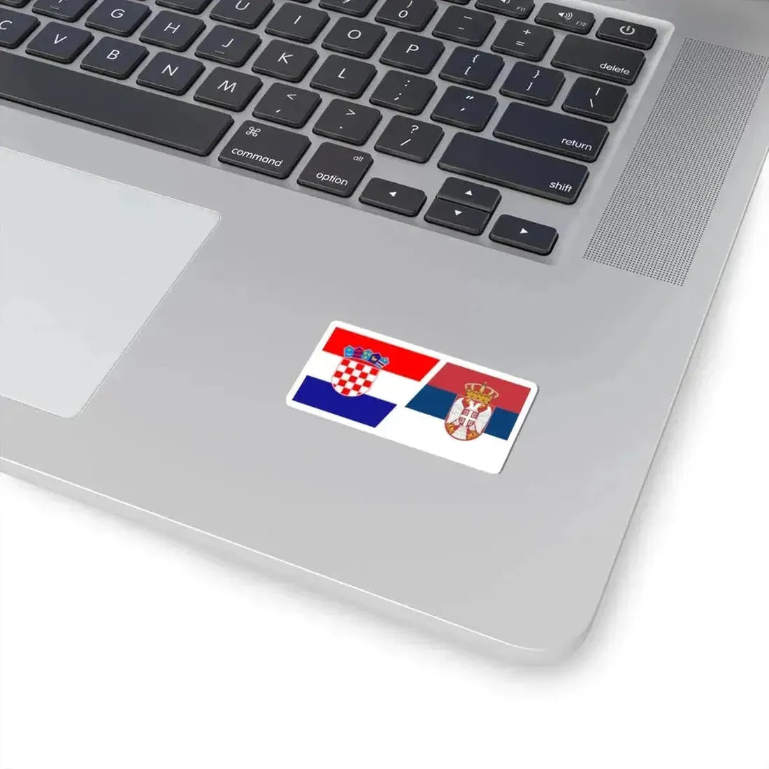 Flag of Croatia and Serbia (Croatia) STICKER Vinyl Kiss-Cut Decal - The Sticker Space