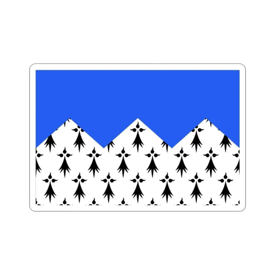 Flag of Côtes d'Armor France 2 STICKER Vinyl Die-Cut Decal - The Sticker Space