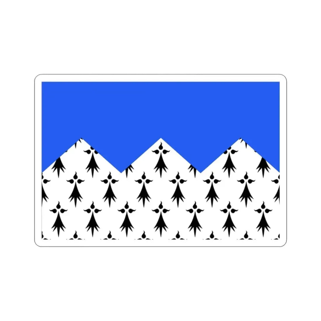 Flag of Côtes d'Armor France 2 STICKER Vinyl Die-Cut Decal - The Sticker Space