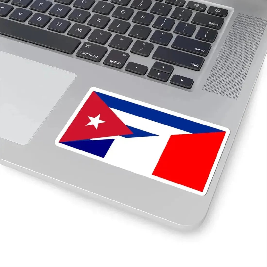 Flag of Cuba and France (Cuba) STICKER Vinyl Kiss-Cut Decal - The Sticker Space