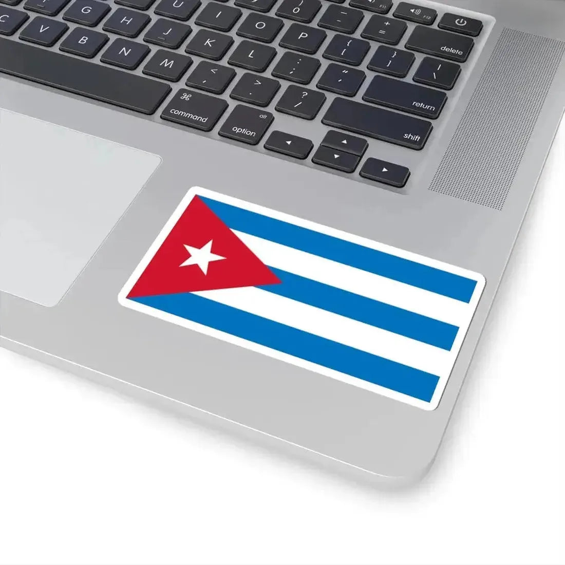 Flag of Cuba sky blue (Cuba) STICKER Vinyl Kiss-Cut Decal - The Sticker Space