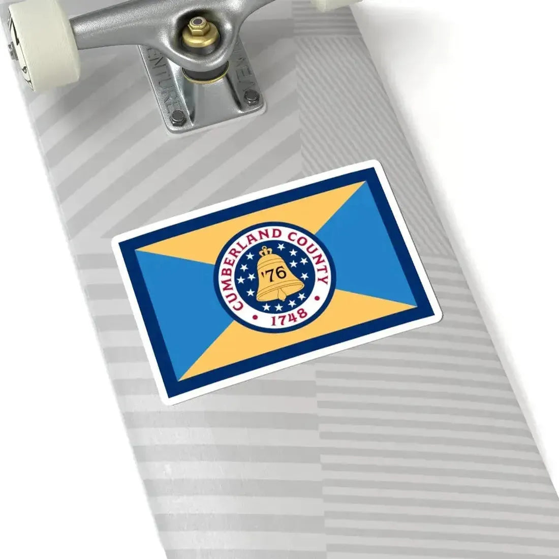 Flag of Cumberland County New Jersey (United States) STICKER Vinyl Kiss-Cut Decal - The Sticker Space